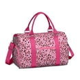 thumbnail image 1 of Leopard Womens Gym Tote Duffle Bag with Wet Pocket & Shoe Compartment, Checkered Travel Duffel Bag Overnight Weekender Hospital Tote Girls Workout Carry on Bag with Luggage Sleeve, 1 of 6