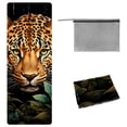 thumbnail image 1 of Leopard Yoga Towels with Storage Bag, 72.8"x26.8", Suitable for Yoga, Pilates, Fitness, etc. - Yoga Towel, Yoga Mat Towel, 1 of 6