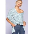thumbnail image 1 of Leopard and Letter Printed Knit Top, 1 of 5