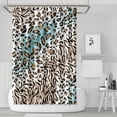 thumbnail image 1 of Leopard and Tiger Pattern Shower Curtain 72"x72" ,Bathroom Decorative Shower Curtains Set with 12 Hooks,Modern Waterproof Washable Shower Curtain, 1 of 6