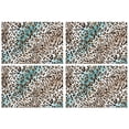 thumbnail image 1 of Leopard and Tiger Pattern Summer Placemats Table Placemats Set Of 4-Linen Kitchen Washable Placemats Table Mats 11.8"x17.7"Non-Slip Heat Resistant, 1 of 6