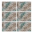 thumbnail image 1 of Leopard and Tiger Pattern Summer Placemats Table Placemats Set Of 6-Linen Kitchen Washable Placemats Table Mats 11.8"x17.7"Non-Slip Heat Resistant, 1 of 5