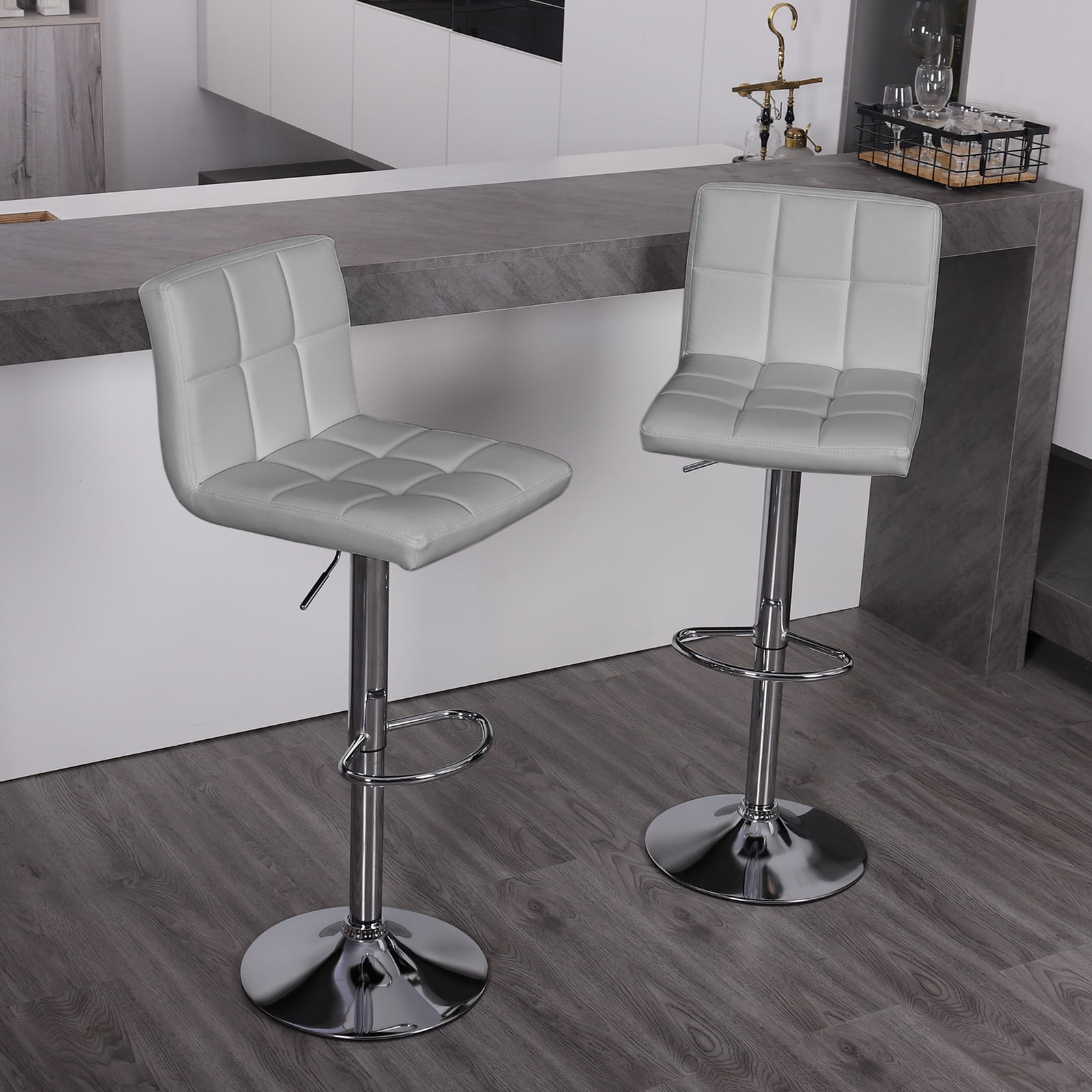 Leopard by Leader Accessories Modern PU Leather Adjustable Swivel Bar