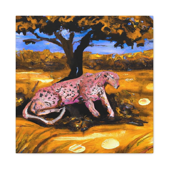 Leopard in Fauvism - Canvas