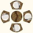 thumbnail image 1 of Leopard print seamless pattern Round Table Placemats Set Of 5 Wedge Table Mats Washable Heat Resistant Place Mat For Dining Table Kitchen Farmhouse Restaurant, 1 of 6
