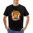 thumbnail image 1 of Leopards Men’s Graphic T-shirt Vintage Short Sleeve Sport Tee Black 5XL, 1 of 2