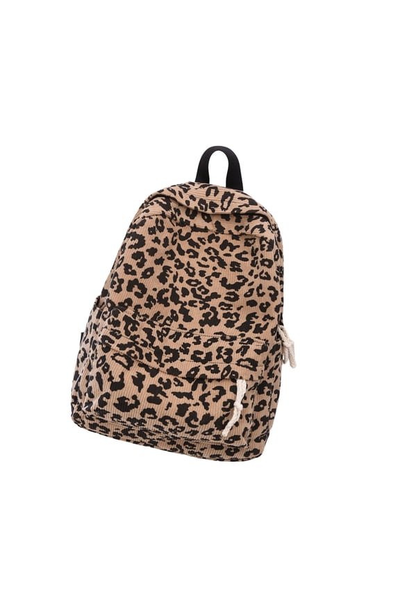 Leopards Print Backpack School Backpack Large Capacity Laptop Daypacks Preppy Bag Autumn Winter Backpack Travel Backpack
