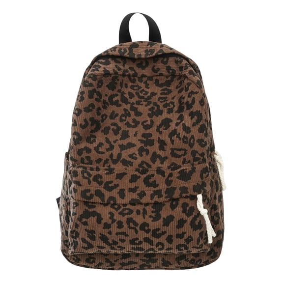 Leopards Print Backpack School Backpack Large Capacity Laptop Daypacks Preppy Bag Autumn Winter Backpack Travel Backpack
