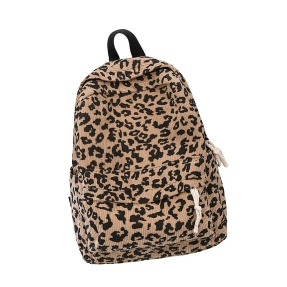 Leopards Print Backpack Students School Bag Autumn Winter Backpack Travel Rucksacks Large Capacity Daypacks