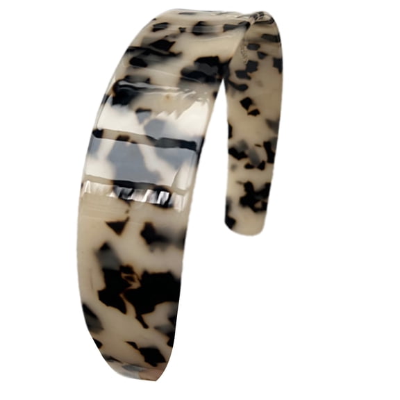 Leopards Print Color Wide Headband Lightweight Resin Headpieces Fashionable Resin Headwear for Women and Girls