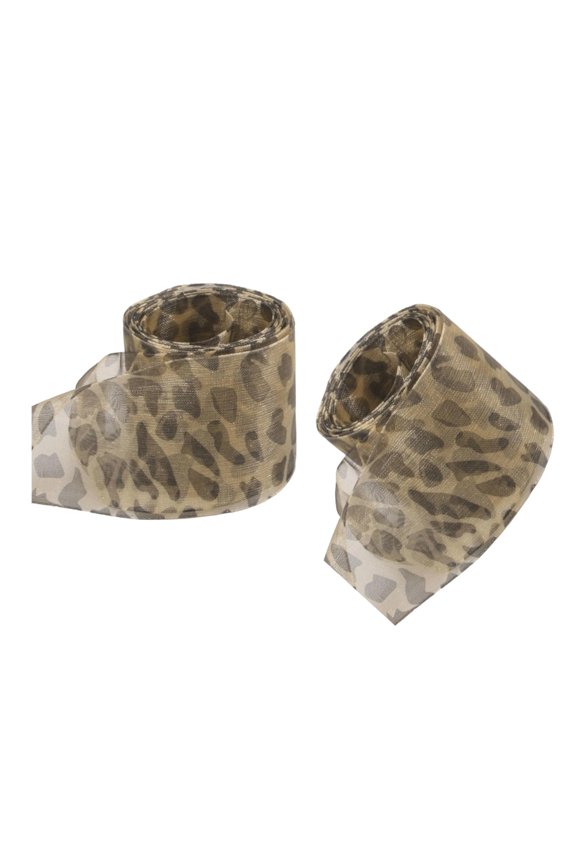 Leopards Print Sheer Ribbon Shoe Laces 140cm Long Flat Shoelaces Polyester Shoe Laces for Adults Trainers Sneakers