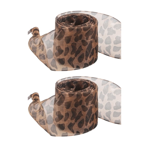 Leopards Prints Sheer Shoe Laces 140cm Long Flat Shoe Laces Sheer Ribbon Shoelaces for Adult Teen Sneakers Trainers