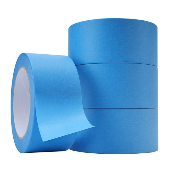 Leopcito 4 Pack 1.9 inch Wide by 55 Yards Blue Washi Painters Tape Bulk
