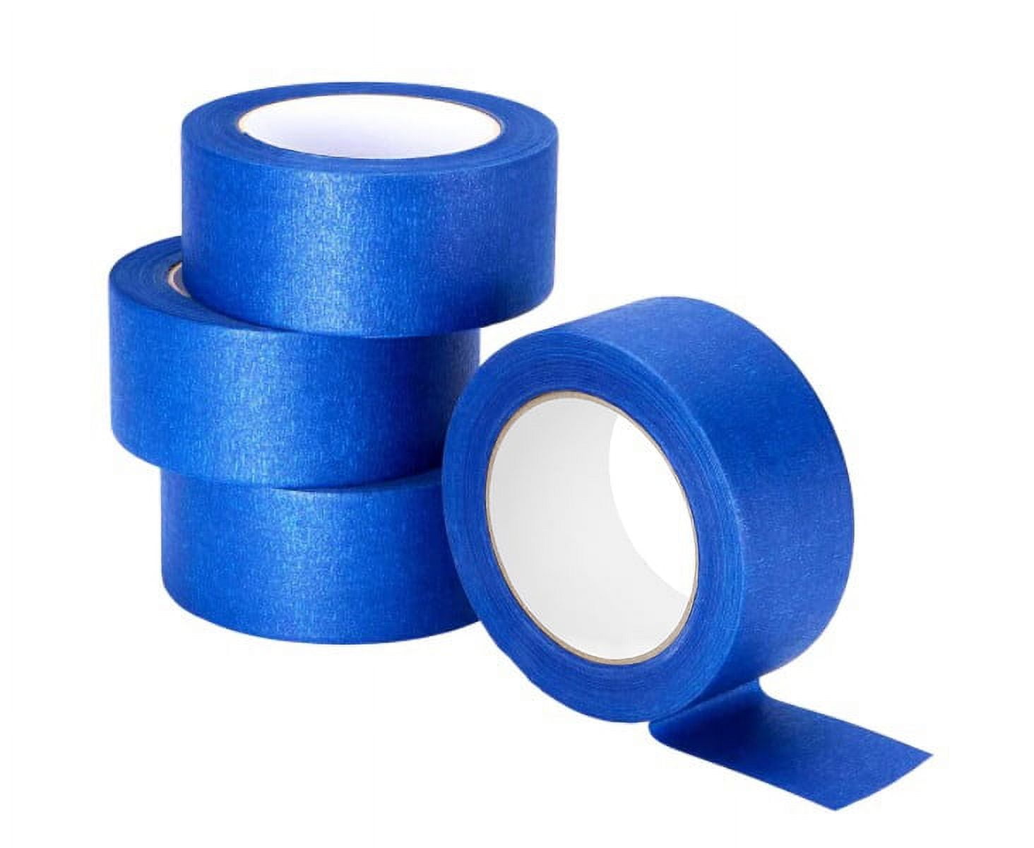 Leopcito Blue Painters Tape 2 inches Wide, Bulk 4 Pack Original