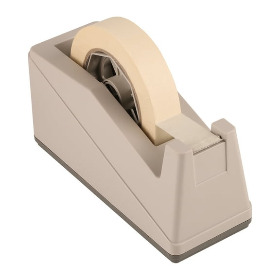 Leopcito Brown Desktop Tape Dispenser Holder with 3" Large Core for Masking Tape, Painters Tape