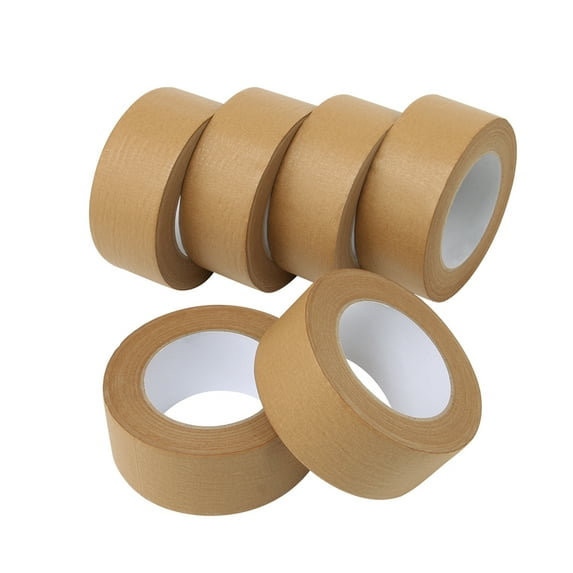 Leopcito Brown Kraft Paper Tape, WTNPZ-B206-BN, 6 Rolls x 2 inch x 55 Yard x 7 Mil