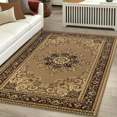 Leopold Area Rug, 8' x 10', Brown