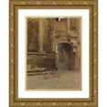 thumbnail image 1 of Leopold Carl Müller 19x24 Gold Ornate Framed and Double Matted Museum Art Print Titled - Arch in Cairo, 1 of 4