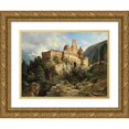 thumbnail image 1 of Leopold Munsch 24x19 Gold Ornate Framed and Double Matted Museum Art Print Titled - Taufers Castle (1886), 1 of 4