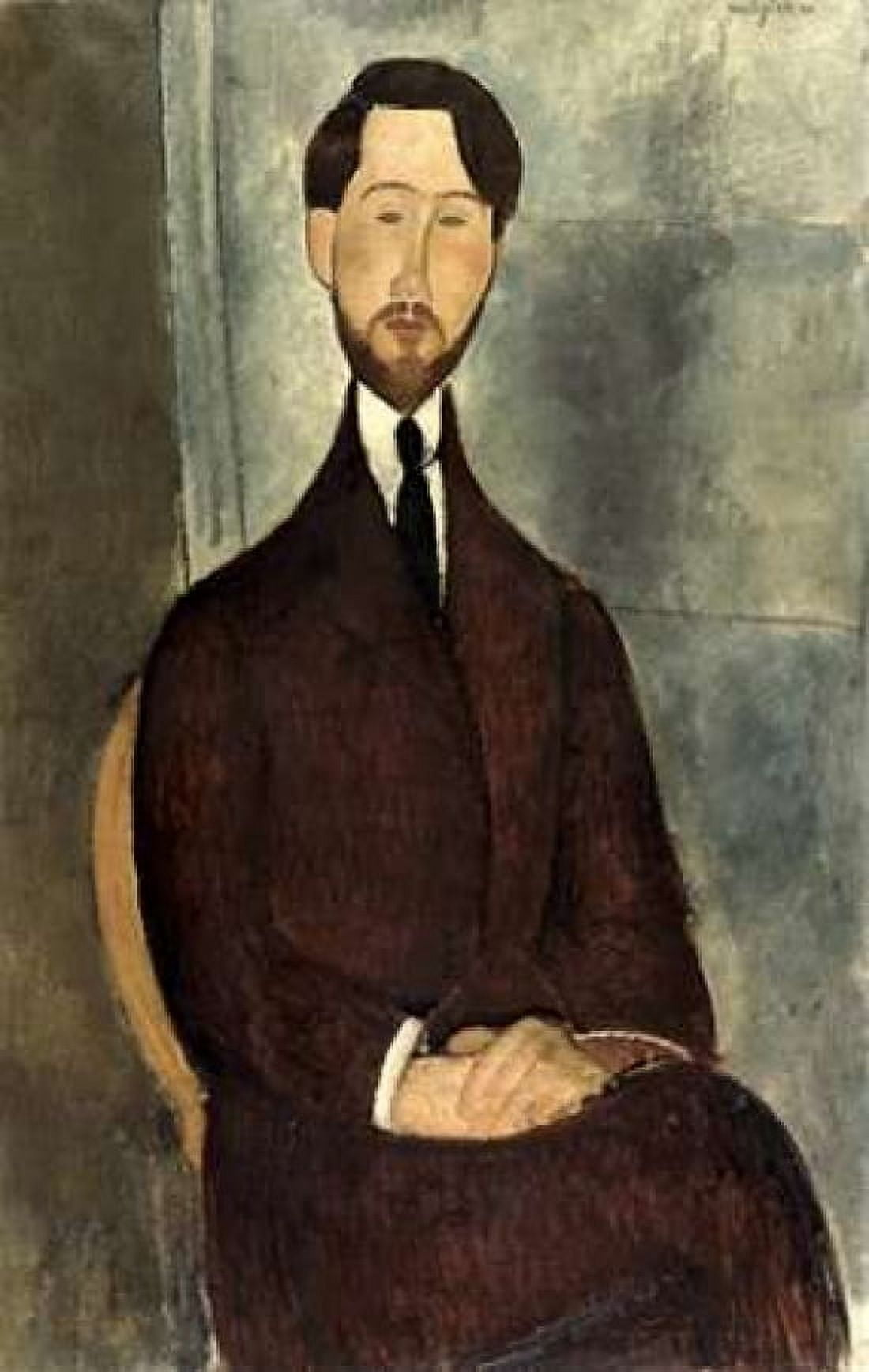 Leopold Zborowski Canvas Art - Amedeo Modigliani (12 x 18)