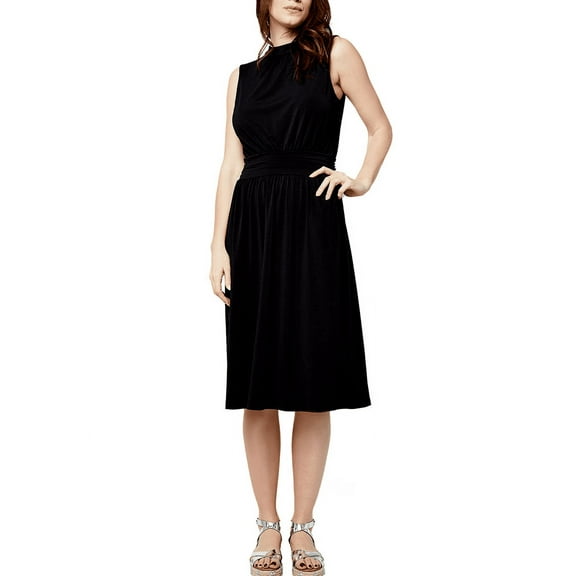 Leota Ladies' Sleeveless Knee Length Dress, Black, XL