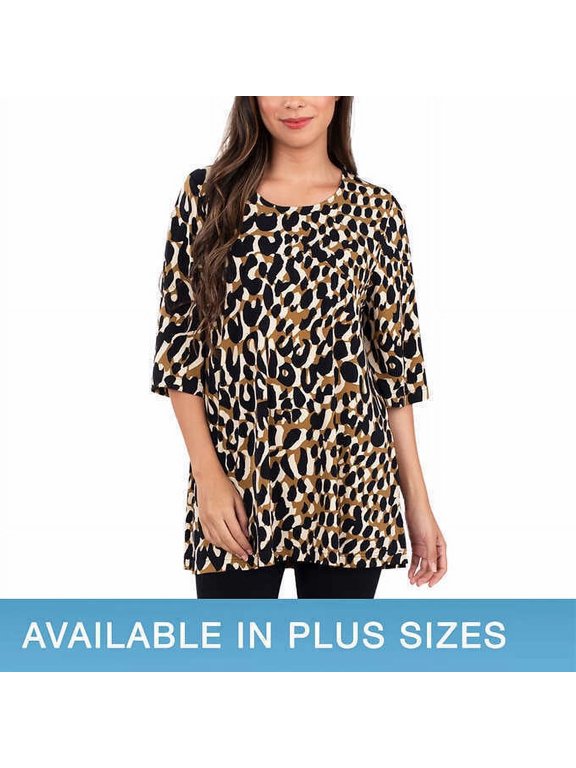 Ladies' Tunic (Painterly Leopard, X-Large)