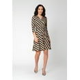 thumbnail image 1 of Leota Women's 3/4 Sleeve Perfect Wrap Dress Multi Size Small, 1 of 3