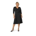 thumbnail image 1 of Leota Women's Eliza Belted Dress Black Size 2X, 1 of 3