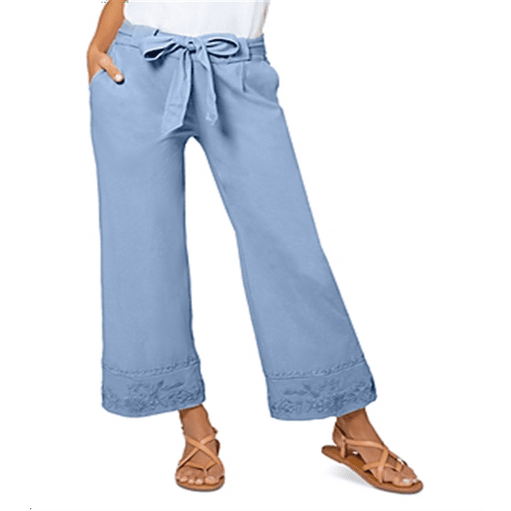 Leota Women's Lupita Culottes Dress in Chambray Blue Large Lord & Taylor Blue Size L