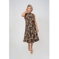 thumbnail image 1 of Leota Women's Sleeveless Mindy Dress in Orchid Meadow (Curve) Multi Size 3X, 1 of 3
