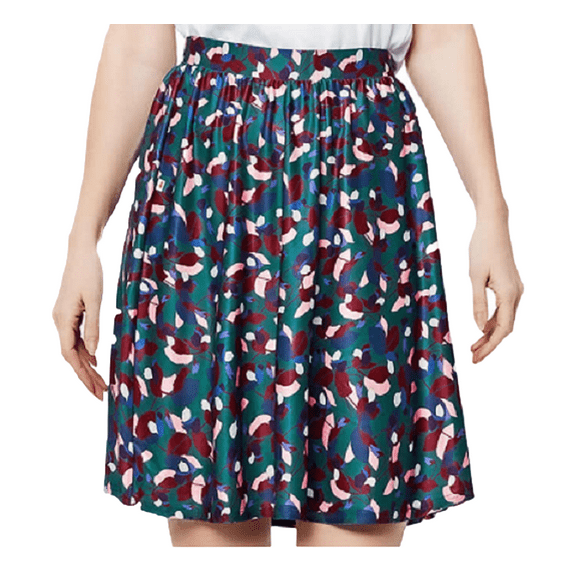 Leota Womens Wrinkle Free Elastic Waist Pull On Skirt