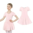 thumbnail image 1 of Leotards for Girls Dance Classic Short Sleeve Girls Pink Leotard with Glitter Skirt Teens Ballet Outfit Girls Clothing Size 10-12 Years, 1 of 4