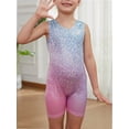 thumbnail image 1 of Leotards for Girls Gymnastics Toddler Dance Biketards Athletic Dance Wear Shiny Blue Hotpink, 1 of 6