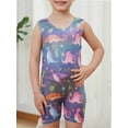 thumbnail image 1 of Leotards for Girls Gymnastics Toddler Kids Tumbling Outfits Biketards Unitards Colorful Dinosaur, 1 of 6