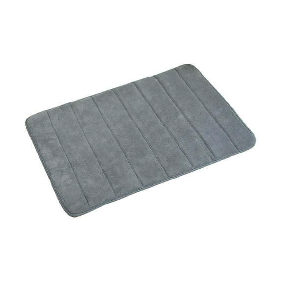 Leott Carpet, Memory Foam Bath Mat Bathroom Rugs Toilet Soft Non Slip Mat Bathroom Floor Shower Rug Decor Comfortable Water Absorbent Machine Washable Easier to Dry Floor Rug Mats, Grey