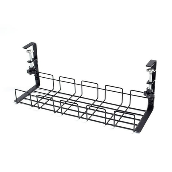 Leott Hot Sale! Under Desk Cable Management Cable Management Under Desk Under Desk Cable Management Tray with Clamp, Punch-Free Under-Desk Cable Management Rack, Wire Shelving