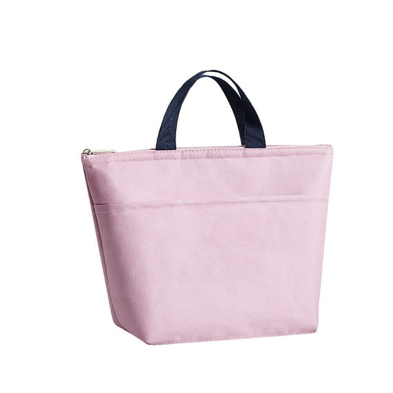 Leott Storage Case New Thickened Portable Waterproof Lunch Bag Insulated Bag Oxford Cloth Tote Bag Picnic Bag Lunch Bag Pink, 1X Lunch Bag, Clearance Sale!