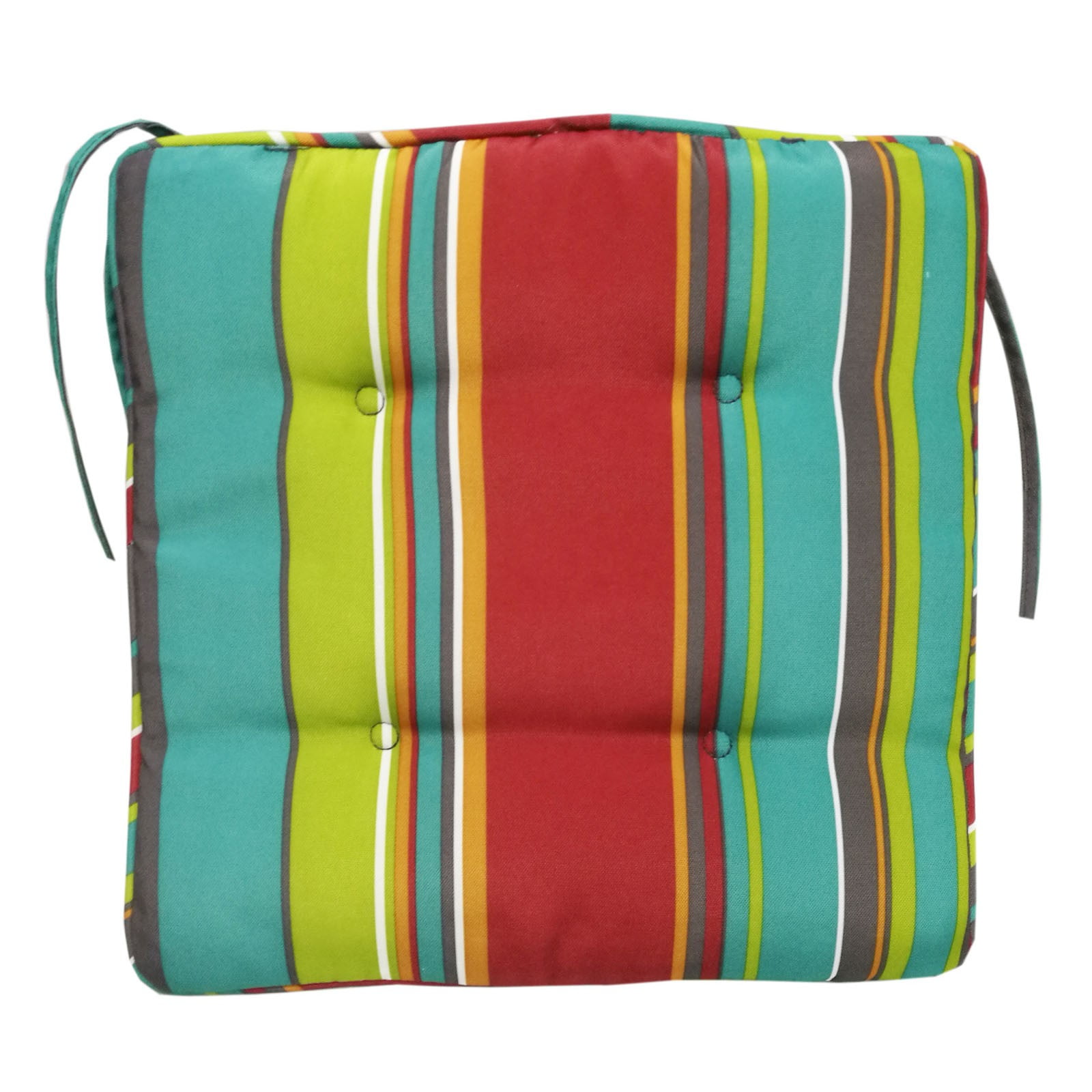 Leott Striped Ethnic Style Waterproof Office Chair Cushion Fabric