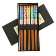 thumbnail image 1 of Leott Tableware Clearance 5 Pairs Japanese Cat Chopsticks Non Slip Kitchen Handmade Gift Set Reusable, 5 Chopsticks Clearance Sale, 1 of 4