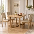 thumbnail image 1 of Leovanni 48inch Rectangle Dining Table, Modern Kitchen Table for Dining Room, Natural(Chairs Not Included), 1 of 16