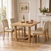 Round Kitchen Dinette Set - 42 Inch Table & 4 Chairs - Modern Dining ...