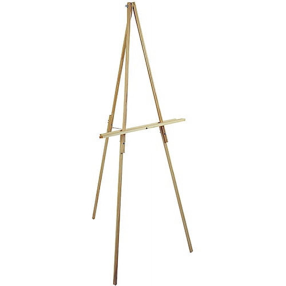 Leow Cornell 65" Floor Easel, Natural Wood, 1 Each