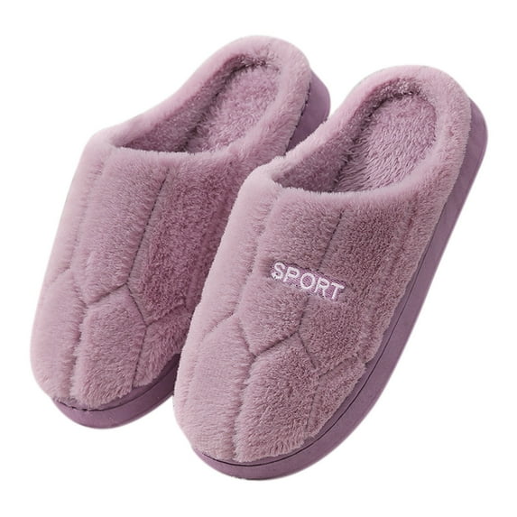 Leozcaa Cozy House Slippers for Women Memory Foam Soft Warm Fuzzy Slippers Home Slipper Shoes for Indoor