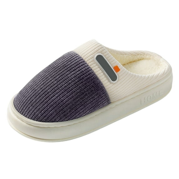 Leozcaa Cozy Slippers for Women Indoor and Outdoor Fuzzy House Shoes with Memory Foam Anti-Skid Sole