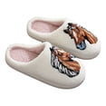 thumbnail image 1 of Leozcaa Cute Animal Slippers for Women Indoor Outdoor Memory Foam House Slipper Soft Warm Cozy Fuzzy Shoes, 1 of 5