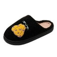 thumbnail image 1 of Leozcaa Halloween Pumpkin Slippers for Women Men Spooky Slides Soft Fuzzy House Slippers Indoor Outdoor, 1 of 9