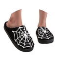 thumbnail image 1 of Leozcaa Halloween Pumpkin Slippers for Women Men Spooky Slides Soft Plush Fuzzy House Slippers Shoes, 1 of 9