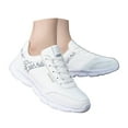 thumbnail image 1 of Leozcaa Leather Sneakers for Women Tennis Shoes Womens Fashion Sneakers Low Top Casual Shoes for Walking, 1 of 7