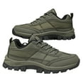 thumbnail image 1 of Leozcaa Men's Waterproof Hiking Shoes Comfortable Lightweight Anti-Slip Outdoor Walking Work Sneakers, 1 of 9