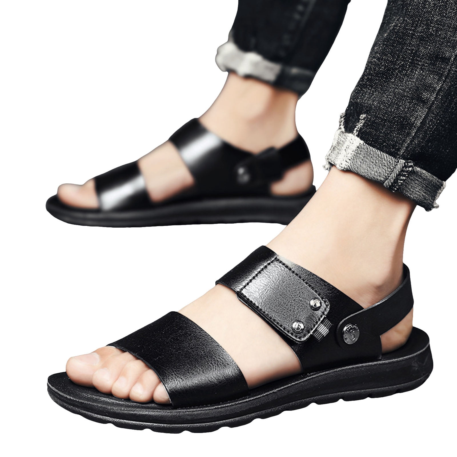 Chaco Sandals Mens 11 Black Strappy Summer Festival Slip On Vacation Beach Chaco Men main image 4
